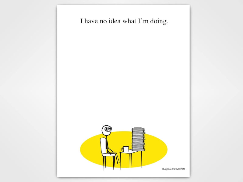 Funny Office Notepads - Everything is Fine and More