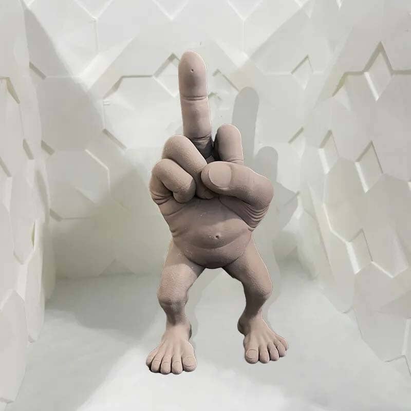 Funny Middle Finger Figure