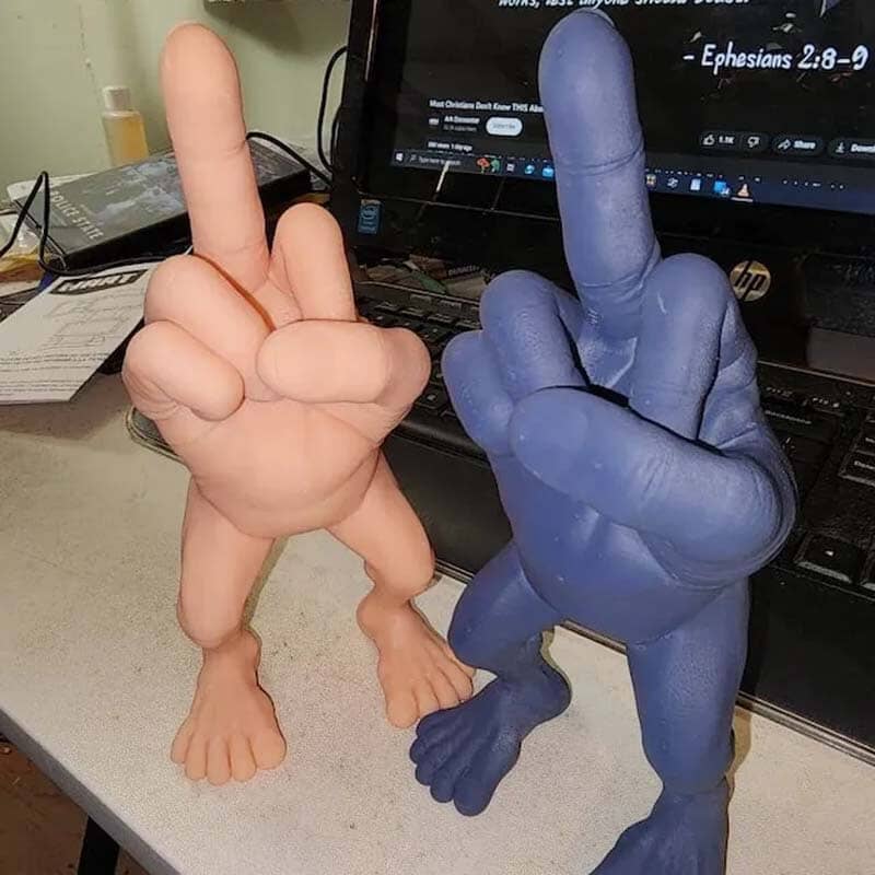 Funny Middle Finger Figure