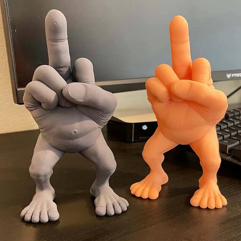 Funny Middle Finger Figure