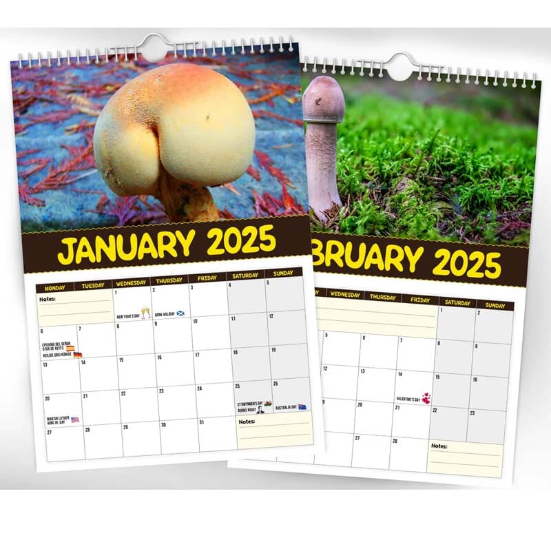 2025 World's Greatest Mushrooms Calendar