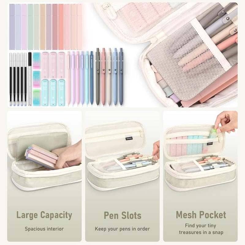 Morandi Large Capacity Stationery Set