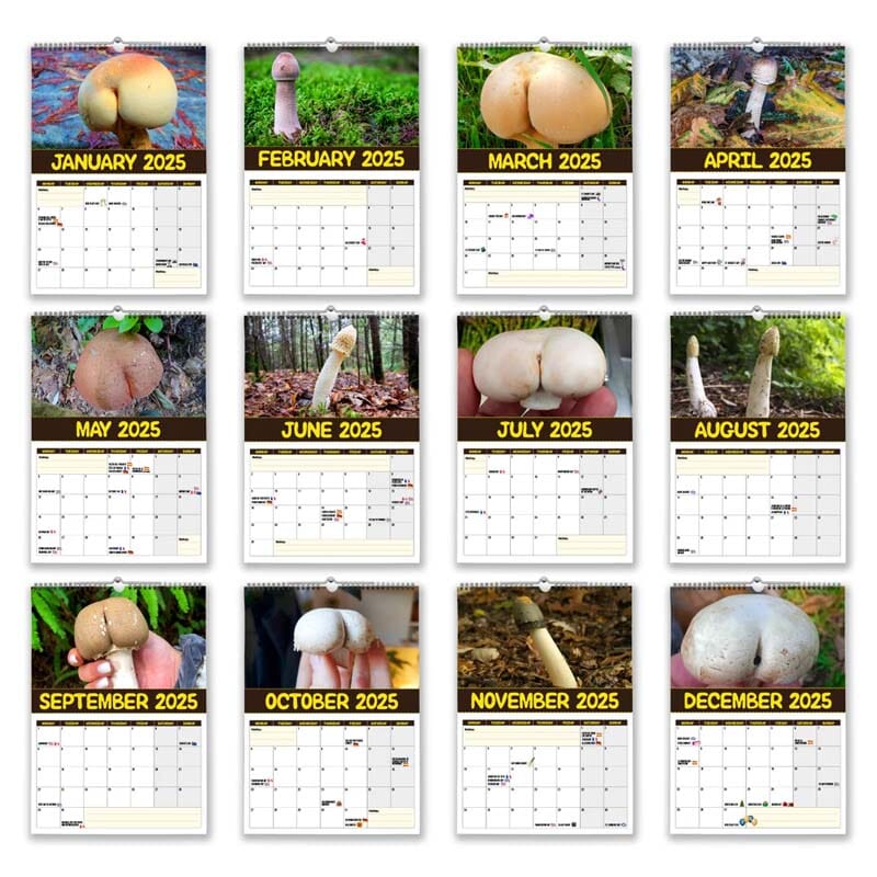 2025 World's Greatest Mushrooms Calendar