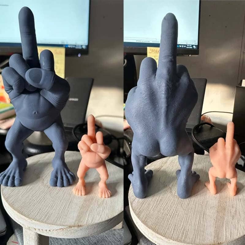 Funny Middle Finger Figure