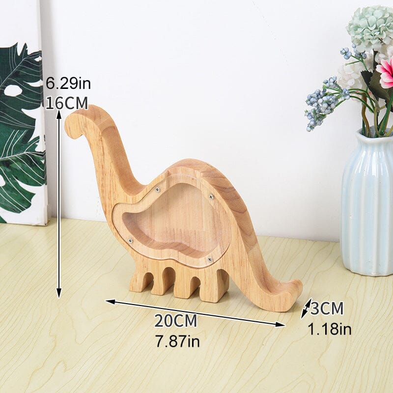 Wooden Animal Piggy Saving Bank