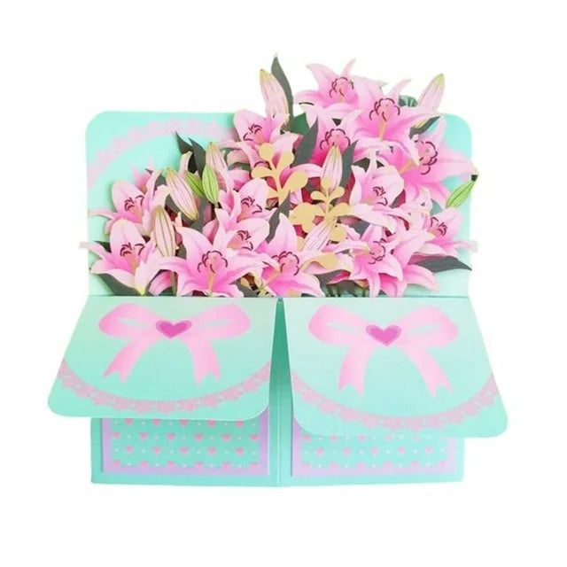 Mother's Day Sale 3D Pop up Flower Bouquet Card