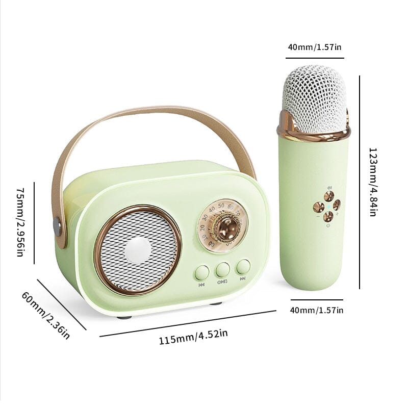 Mini Karaoke Machine With Wireless Microphone