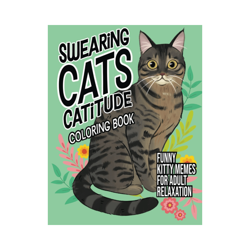 Swearing Cats Coloring Book For Relaxation