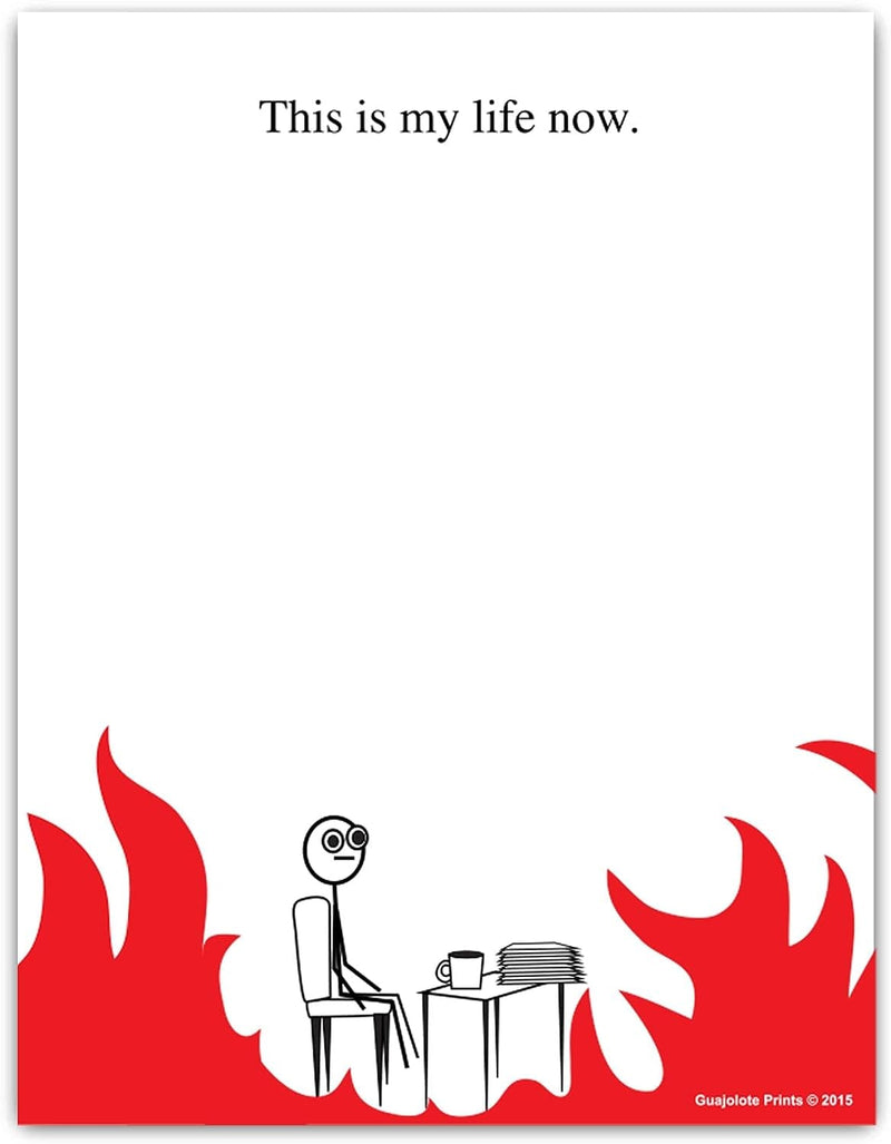 Funny Office Notepads - Everything is Fine and More