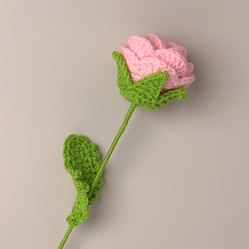 Crochet Flowers Bouquet Handmade Knitted Flower Gift(1pc)