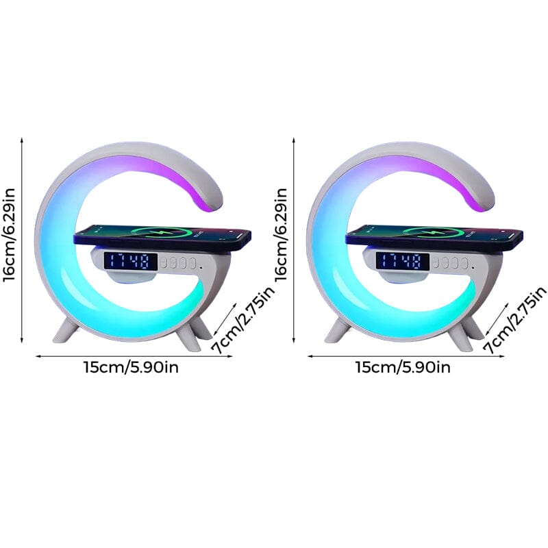 G-shaped Led Wireless Charging Speaker