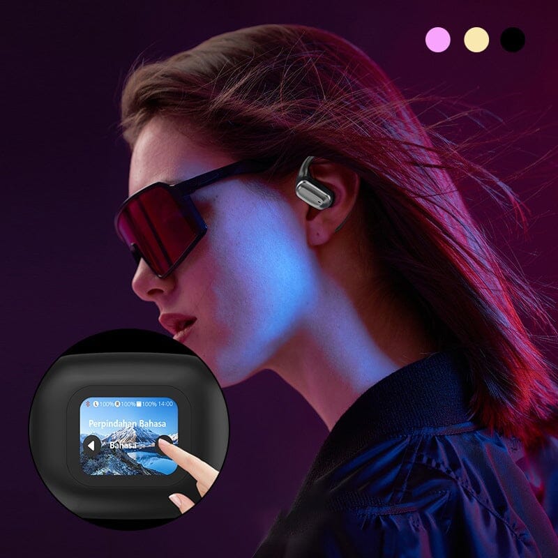 AI Bluetooth Earbuds with Color Screen