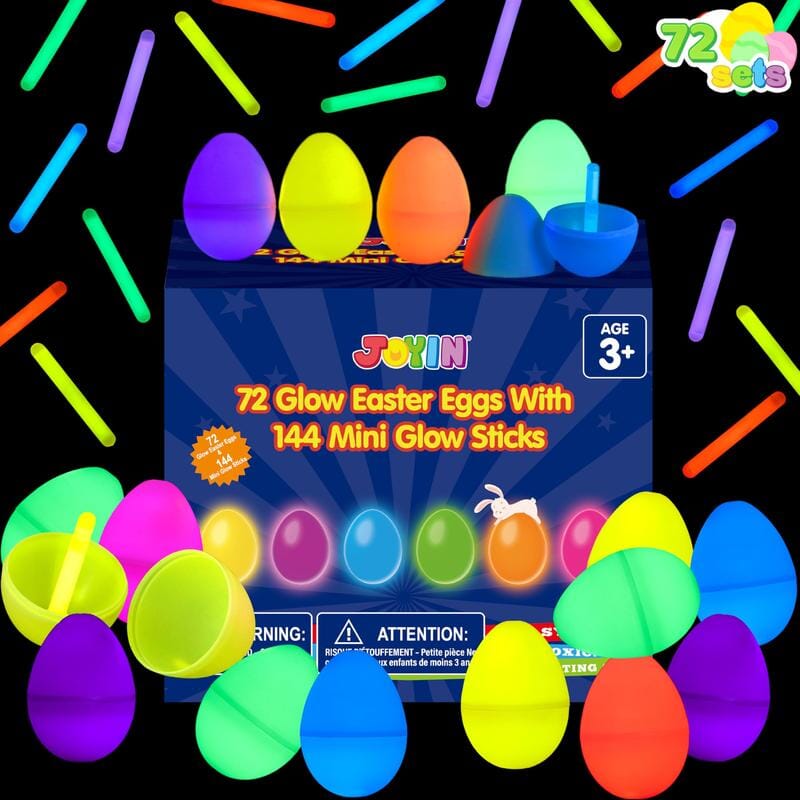 Prefilled Easter Eggs with Toys and Stickers for Egg Hunts