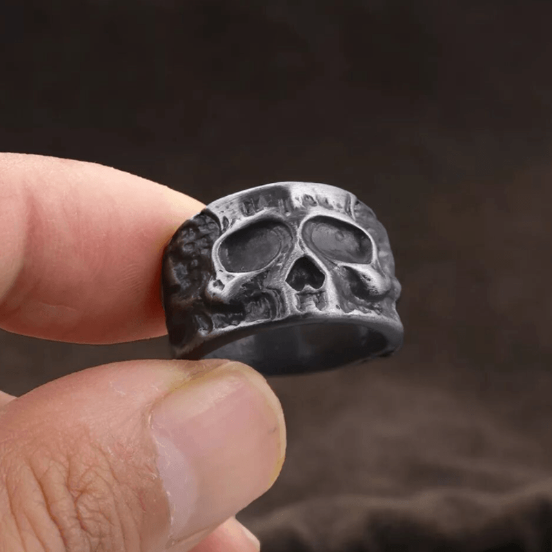 🎃HALLOWEEN🎃Irregular Punk Style Skull Ring