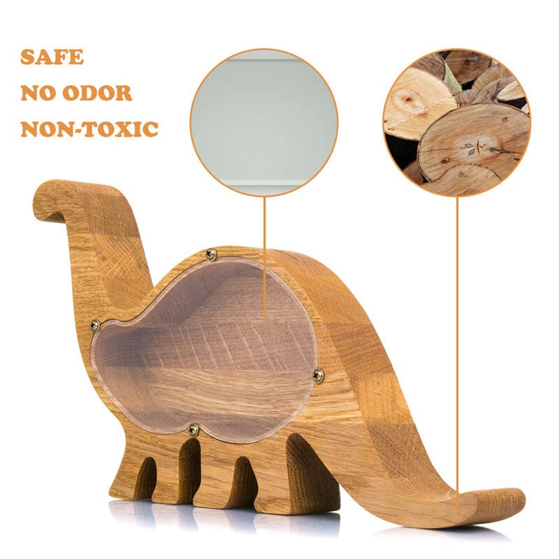 Wooden Animal Piggy Saving Bank