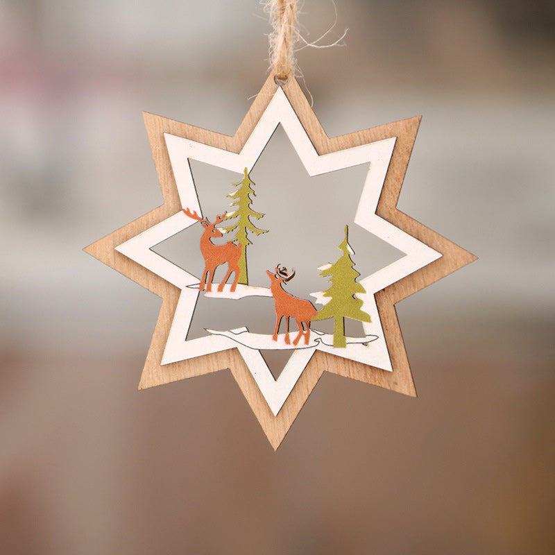 Christmas Wooden Pendant