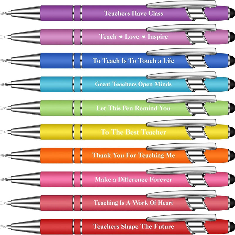 10 pcs Funny Teachers Appreciation Ballpoint Pens(Black Ink)