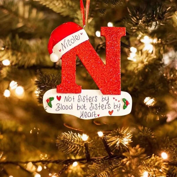 Personalized Christmas 24 Letter Ornaments